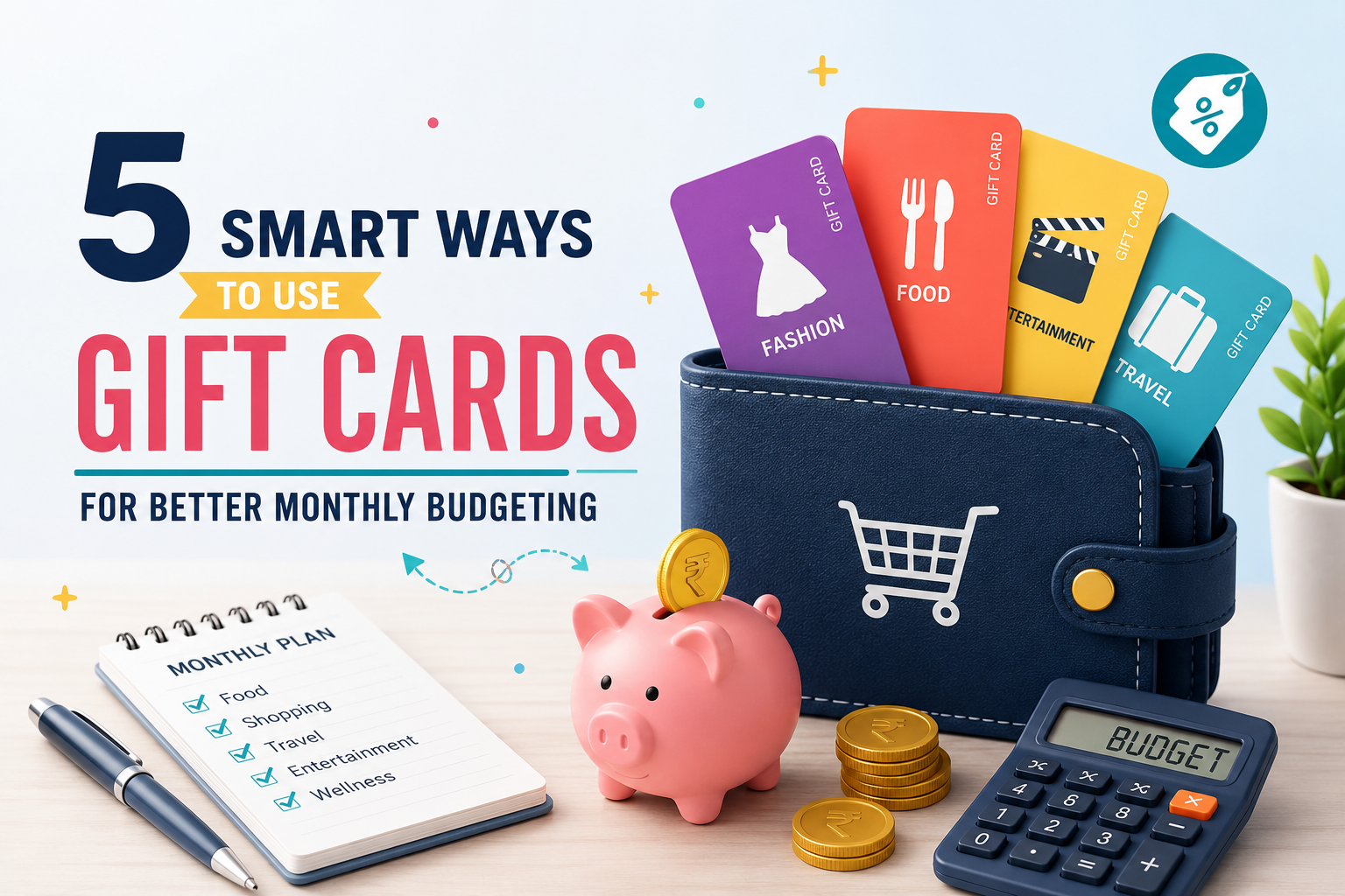 5 Smart Ways to Use Gift Cards for Better Monthly Budgeting